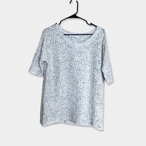 NEON BUDDHA Blouse Size XS Oversized Off White Gray Colored GUC